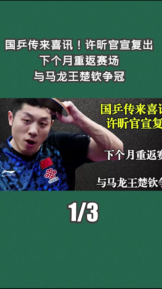 包含德国乒乓球队横扫法国乒乓球队，许昕统治全场的词条