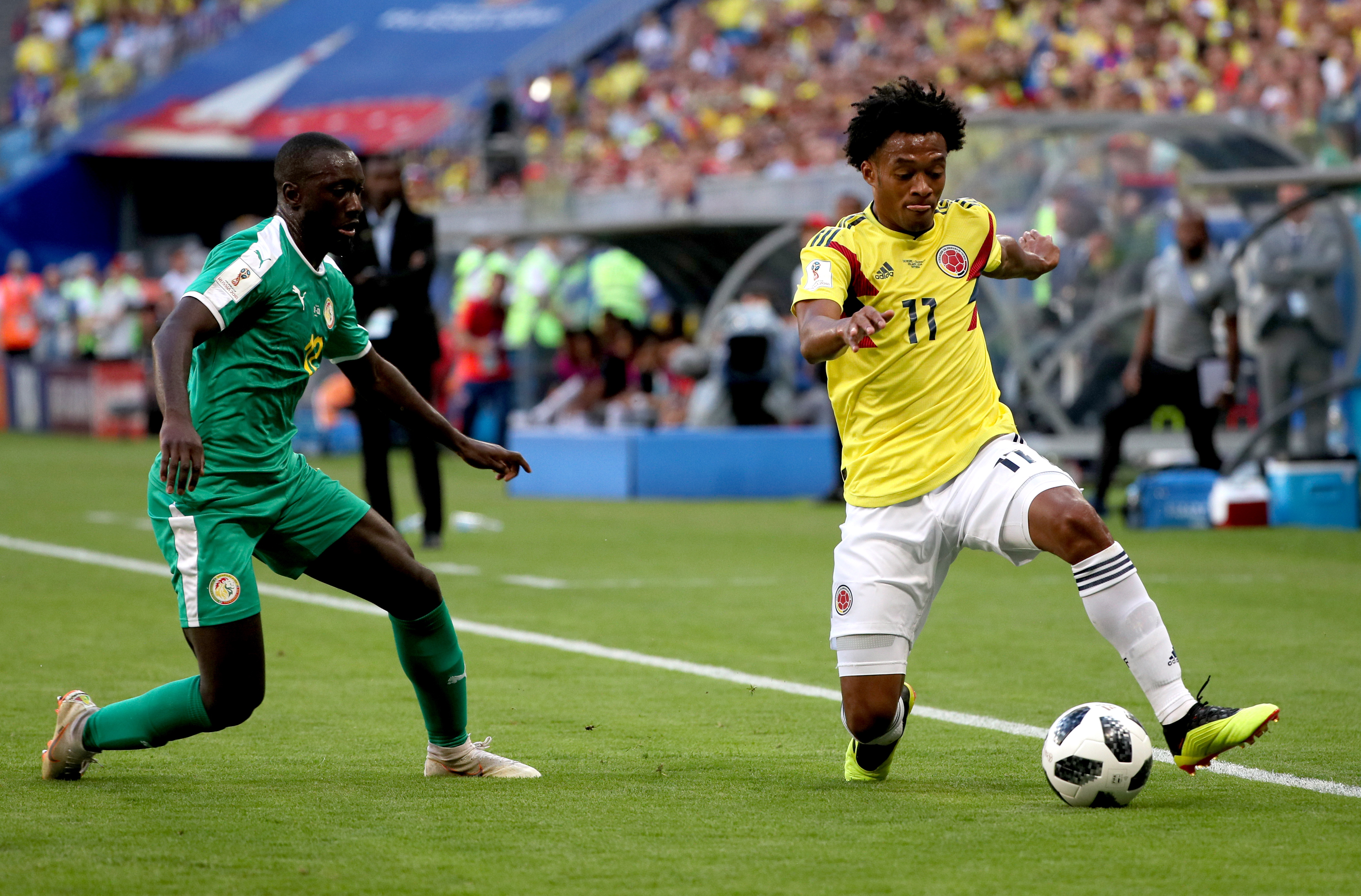 包含哥伦比亚绝杀塞内加尔，迪马利亚高光表现的词条